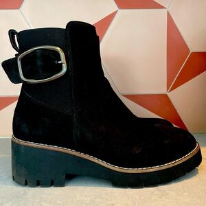 Blondo Black Waterproof Moto Combat Boot